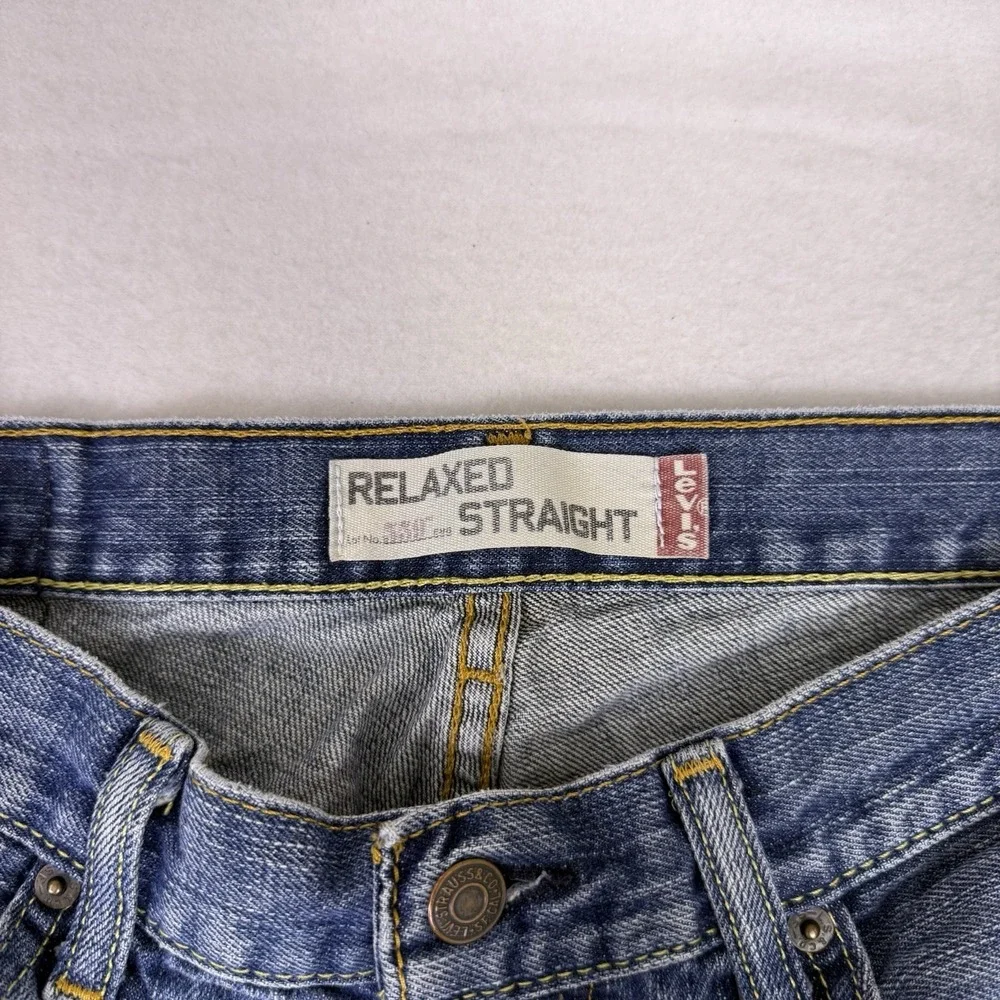 Levi's 559 Relaxed‎ Straight Fit Mens Jeans 30x32 Blue Medium Wash Denim Y2K